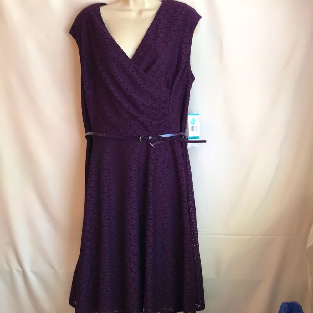 NWT-Black Label by Evan Picone Purple Dress